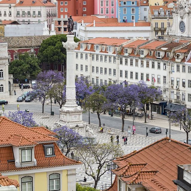 Plaza de Rossio en Lisboa